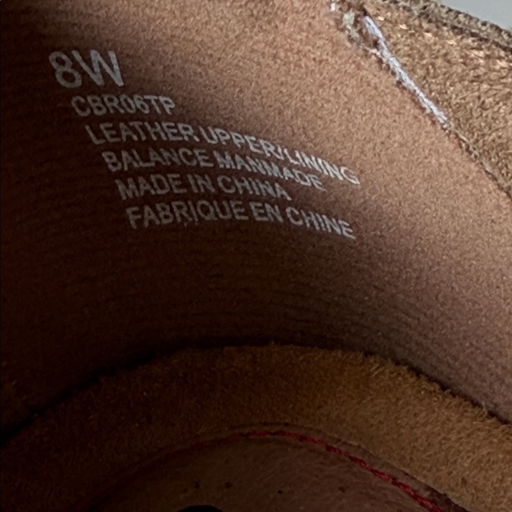 Cobb Hill Leather Suede ballet flats laser-cut detailing Tan Cushioned 8 WIDE - Picture 15 of 15